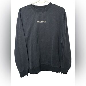 PLAYBOY by Pacsun Charcoal Crewneck Sweatshirt XS